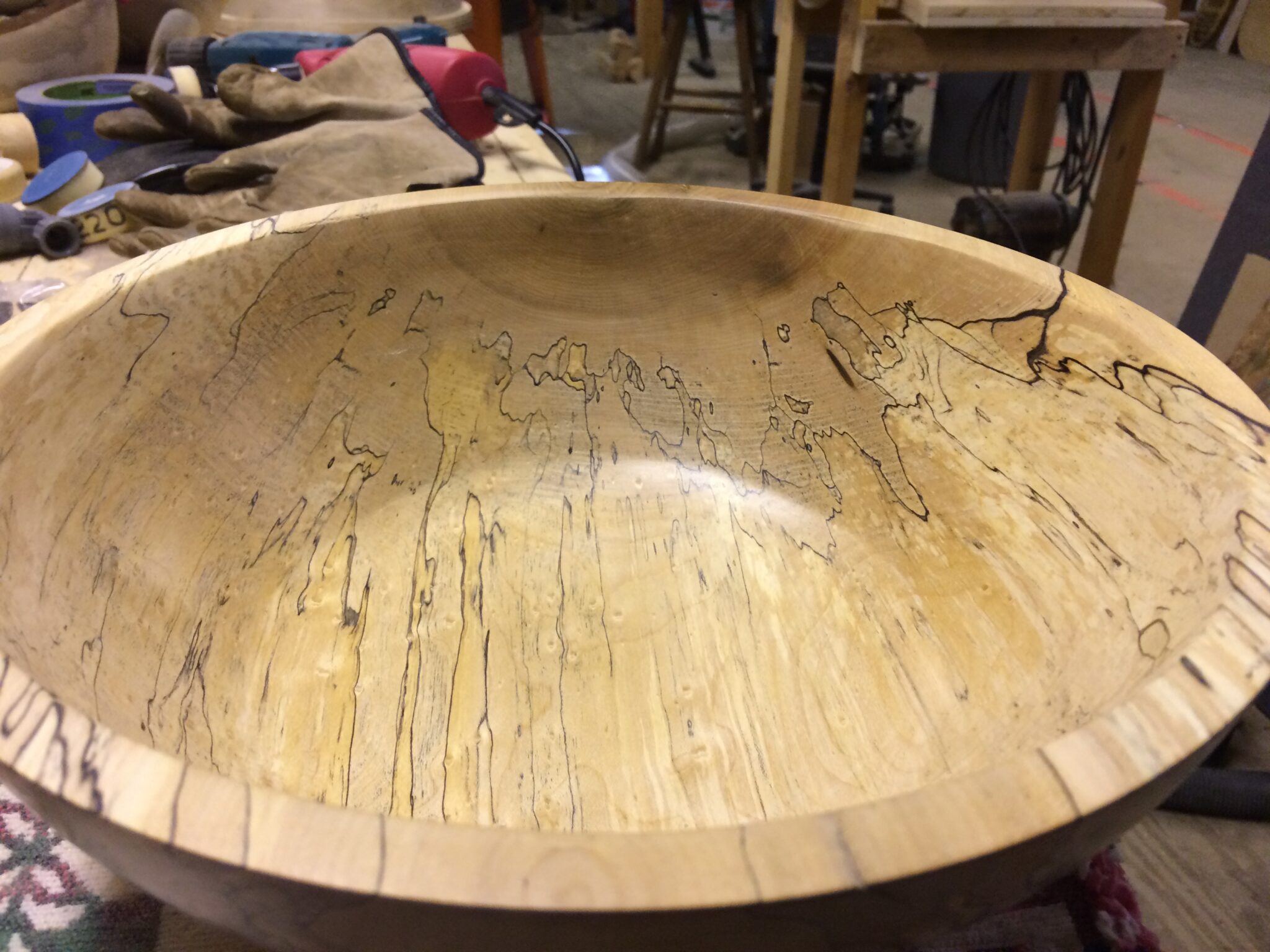 Spalted Birds Eye Maple Bowl Mountain Woodwright